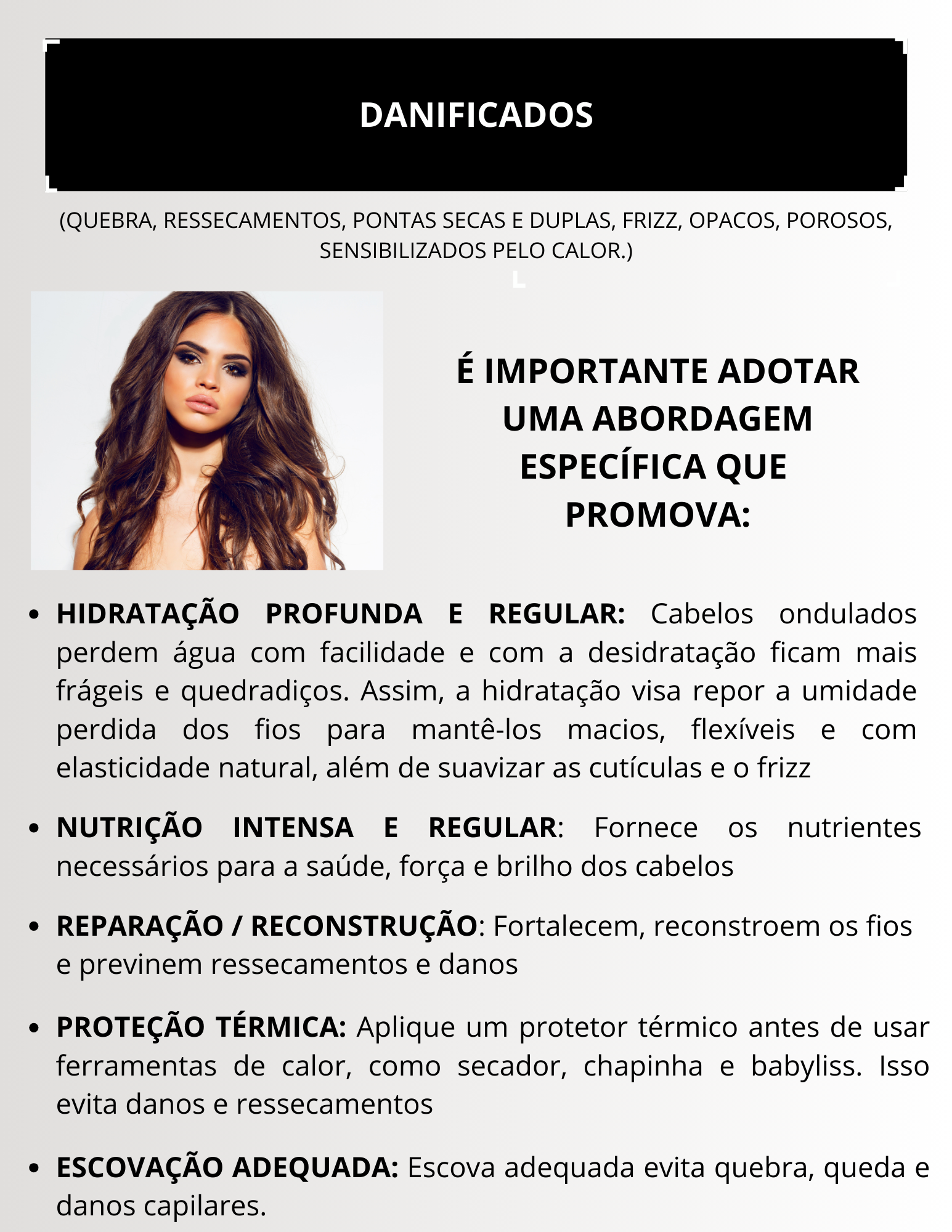 Capa Dor Cabelos danificados